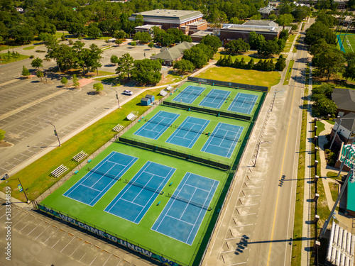 Aerial drone photo University of North Carolina At Wilmington sports fields photo