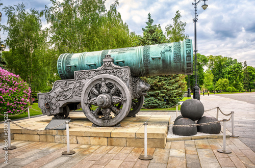 Tsar Cannon (King of Cannons) in Moscow Kremlin, Russia