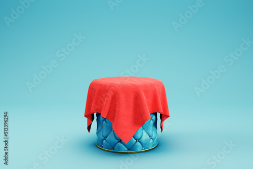 Abstract minimal background for product display. 3d illustration