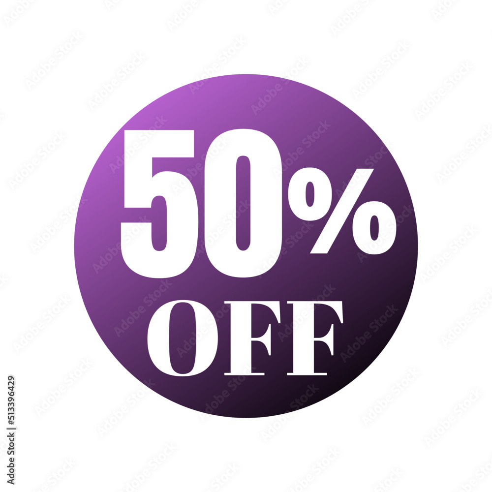 50% percent off (offer), Online super discount purple ball design. Vector illustration, Fifty 50% percent off (offer), Online super discount purple ball design. Vector illustration, Fifty
