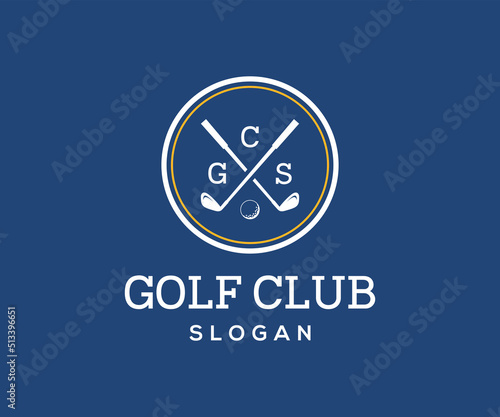 Golf Logo Design, Golf Club Logo Design Template. Sports logo.