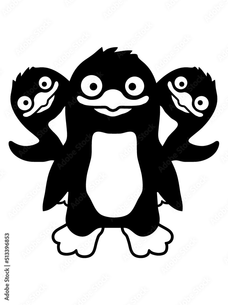 Obraz premium Freunde 3 lustige Pinguine 