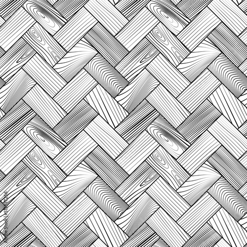 Wooden floor parquet