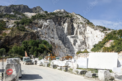 Carrara marble quarry in Italy