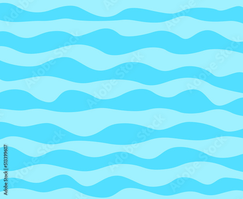 Abstract nautical wallpaper of the surface. Wavy sea background. Pattern with lines and waves. Multicolored texture. Decorative style. Doodle for design © mikabesfamilnaya
