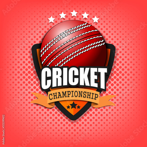 Cricket logo template design
