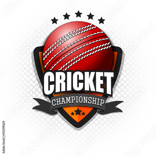 Cricket logo template design