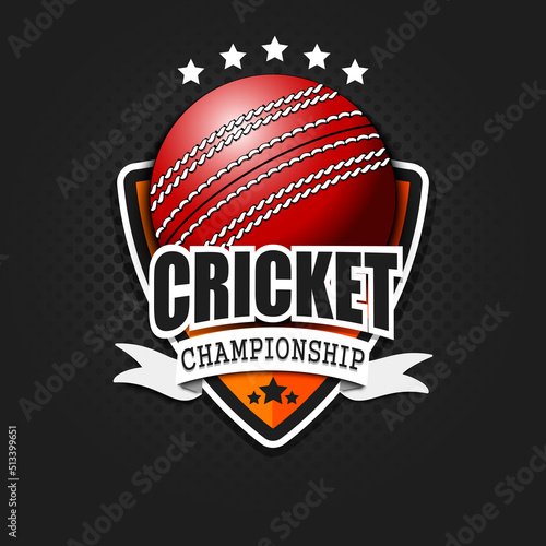Cricket logo template design