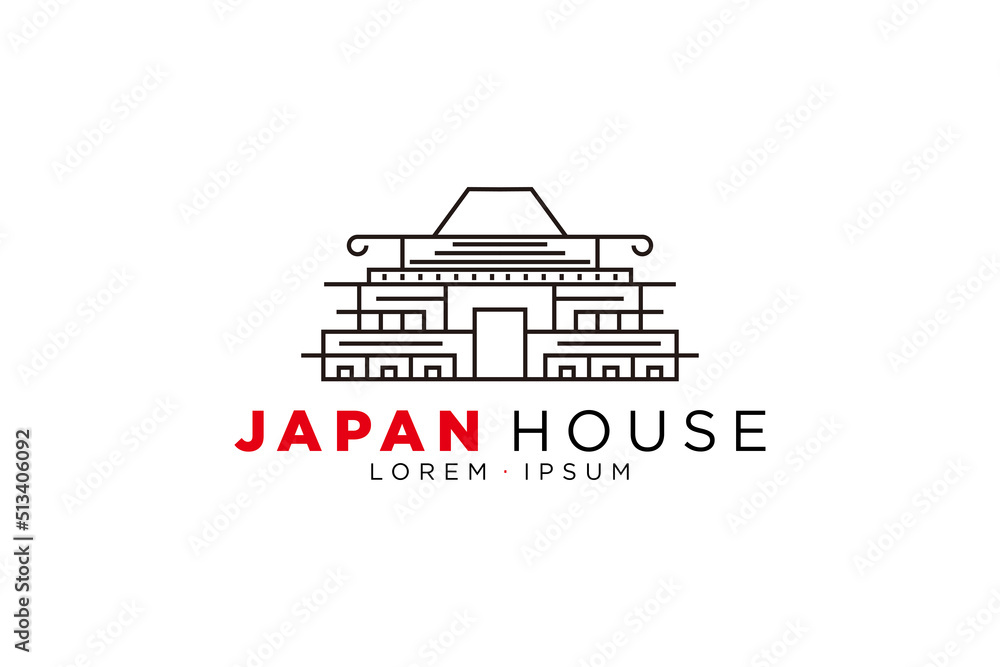 Japan Food Logo Restaurant, home asia house