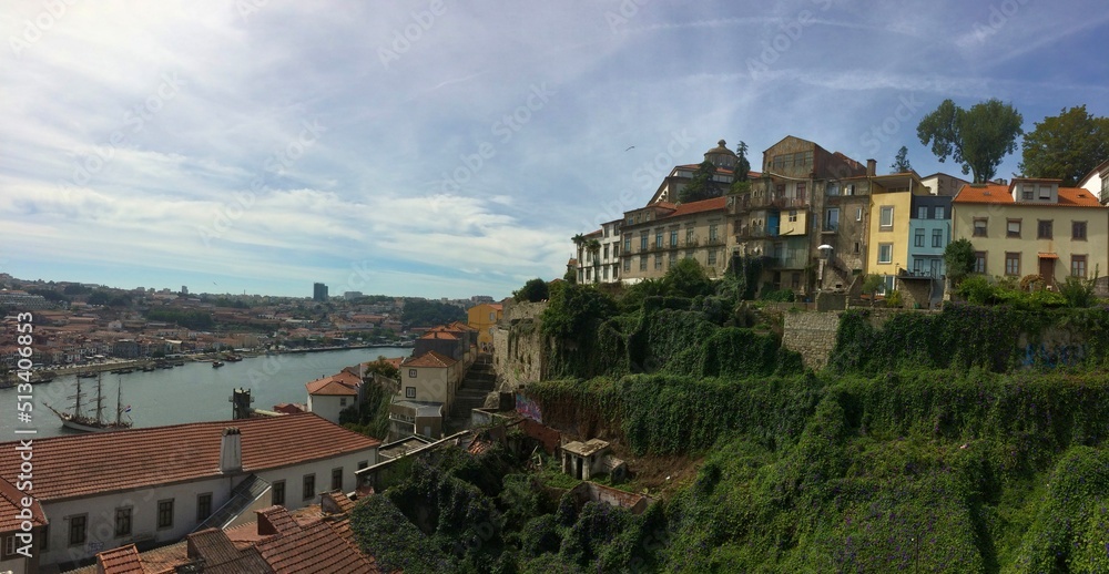 panorama of the town Porto 