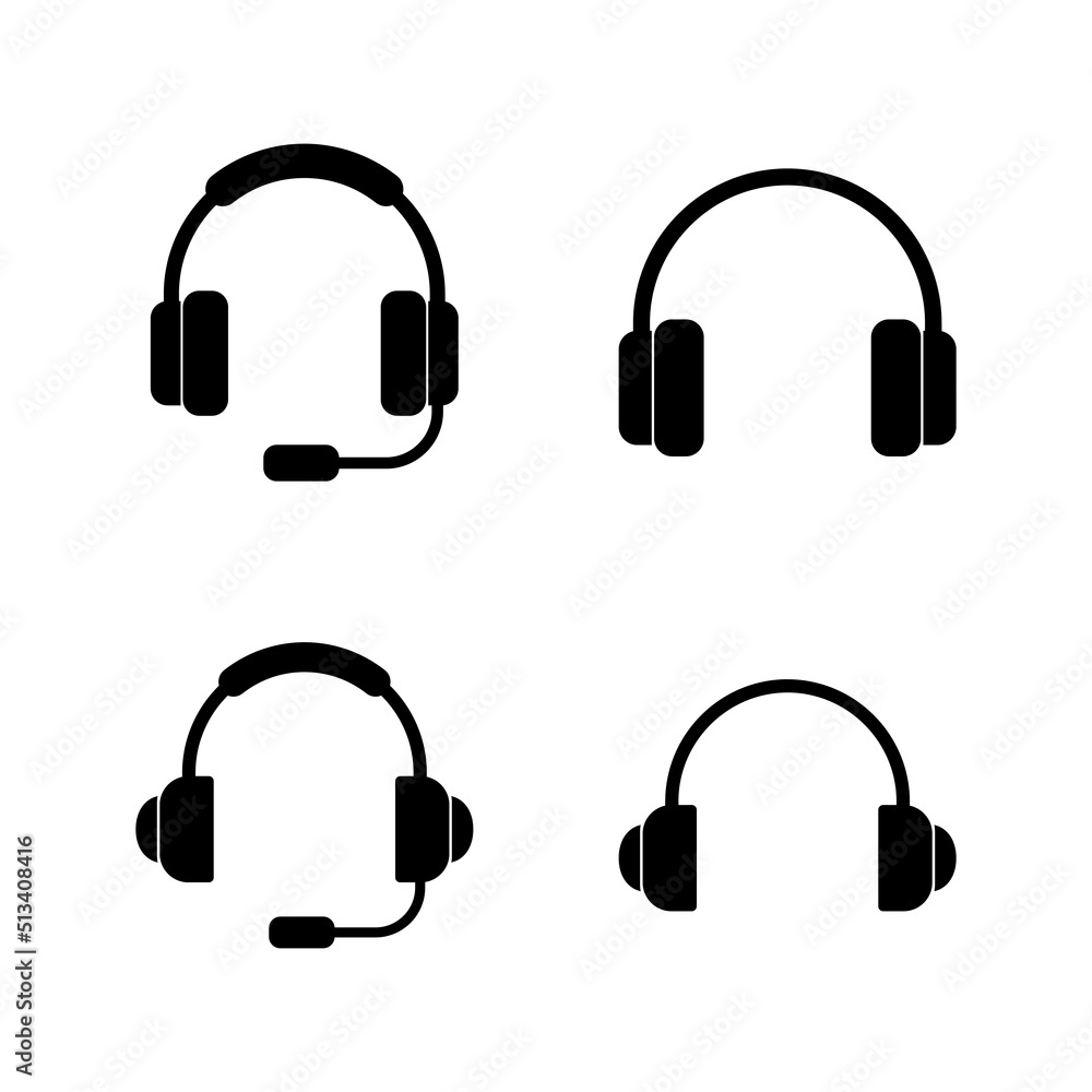 Headphone icon vector. Headvector sign and symbol Headphone icon vector. Headvector sign and symbol