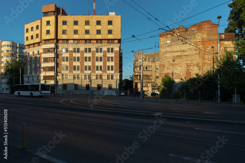 cityscape of Bucharest city, Romania