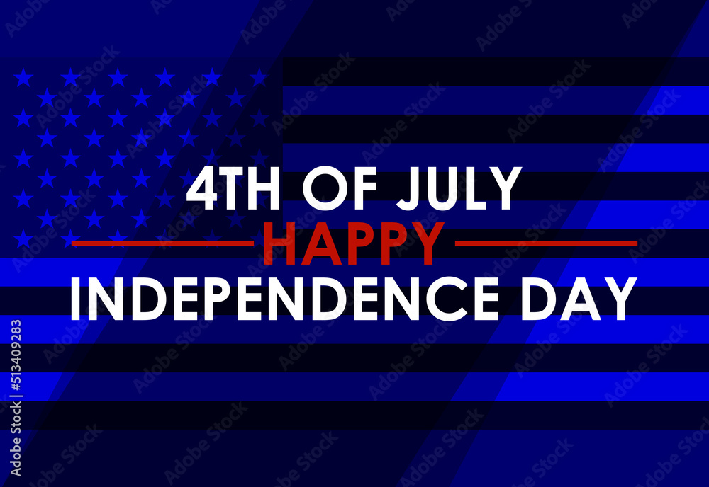 Happy Independence Day, the 4th of July national holiday. vector illustration