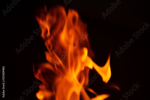 fire in the fireplace © cafera13