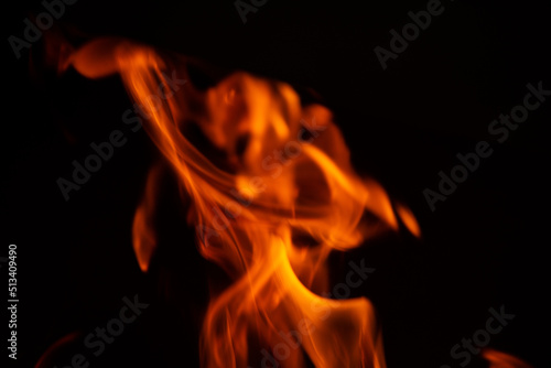 fire in the fireplace © cafera13