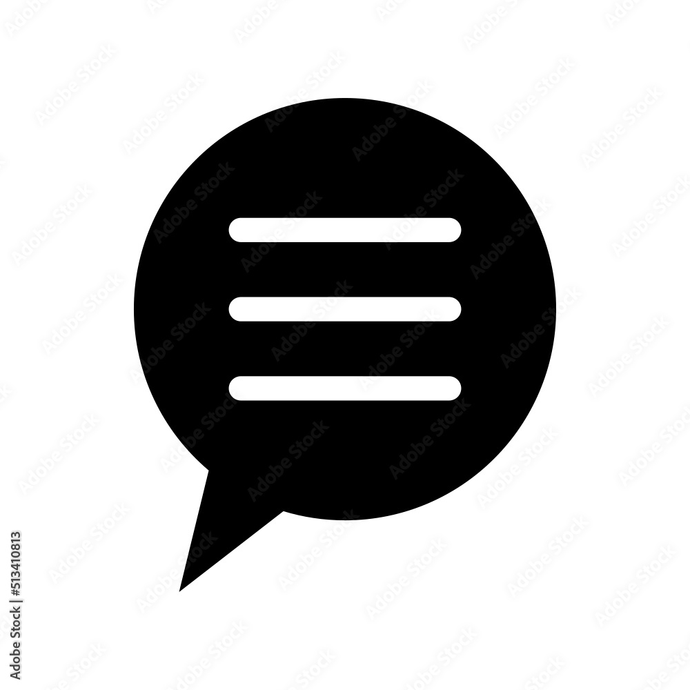 Chat Icon Vector Symbol Design Illustration Chat Icon Vector Symbol Design Illustration
