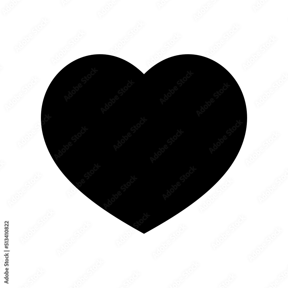 Heart Icon Vector Symbol Design Illustration