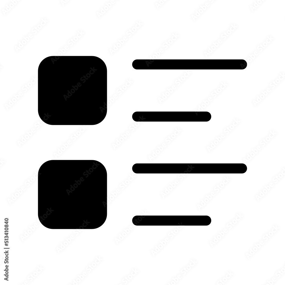 List Icon Vector Symbol Design Illustration List Icon Vector Symbol Design Illustration
