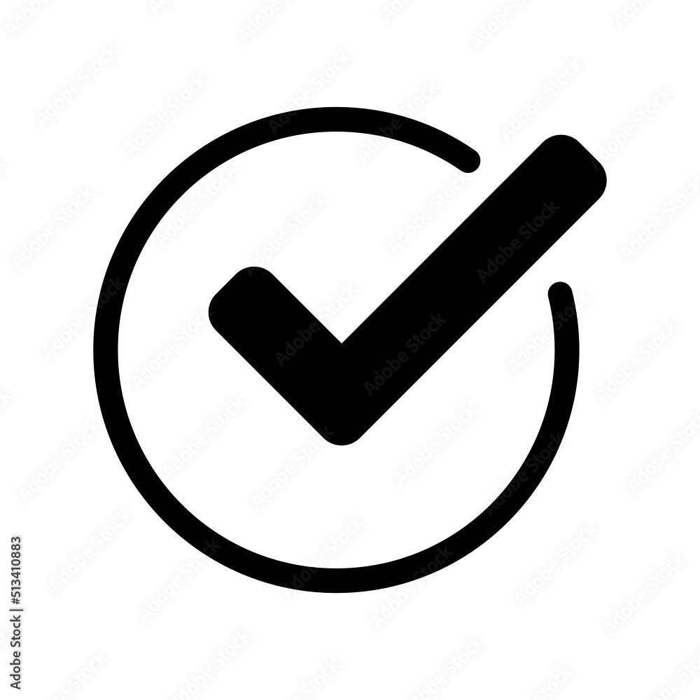 Check Icon Vector Symbol Design Illustration Check Icon Vector Symbol Design Illustration