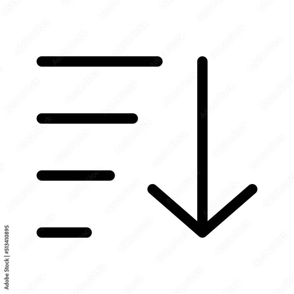 Sort Icon Vector Symbol Design Illustration Sort Icon Vector Symbol Design Illustration