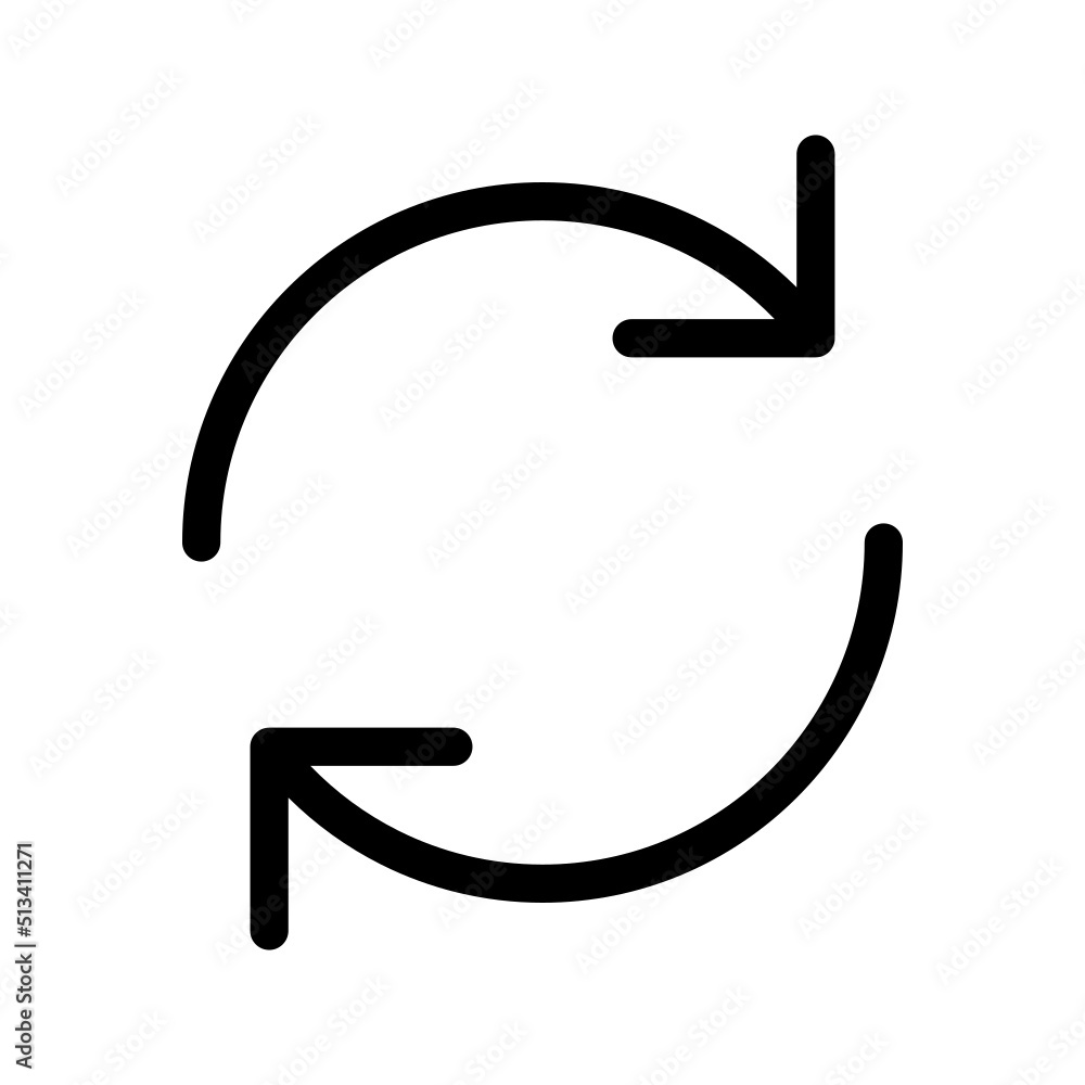 Refresh Icon Vector Symbol Design Illustration Refresh Icon Vector Symbol Design Illustration