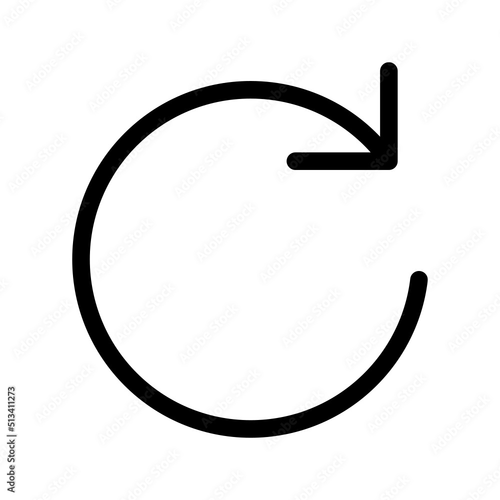 Refresh Icon Vector Symbol Design Illustration Refresh Icon Vector Symbol Design Illustration