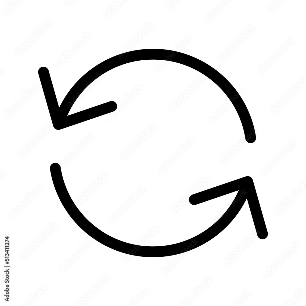 Refresh Icon Vector Symbol Design Illustration Refresh Icon Vector Symbol Design Illustration