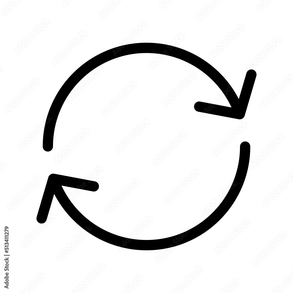 Refresh Icon Vector Symbol Design Illustration Refresh Icon Vector Symbol Design Illustration