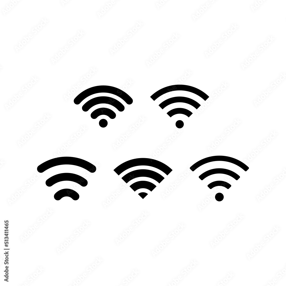 Wifi Icon Set Vector Symbol Design Illustration Wifi Icon Set Vector Symbol Design Illustration