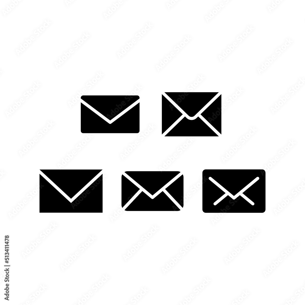 Email Icon Set Vector Symbol Design Illustration Email Icon Set Vector Symbol Design Illustration