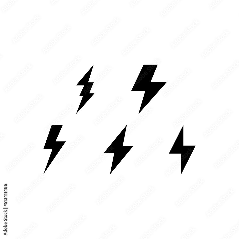 Electric Icon Set Vector Symbol Design Illustration Electric Icon Set Vector Symbol Design Illustration