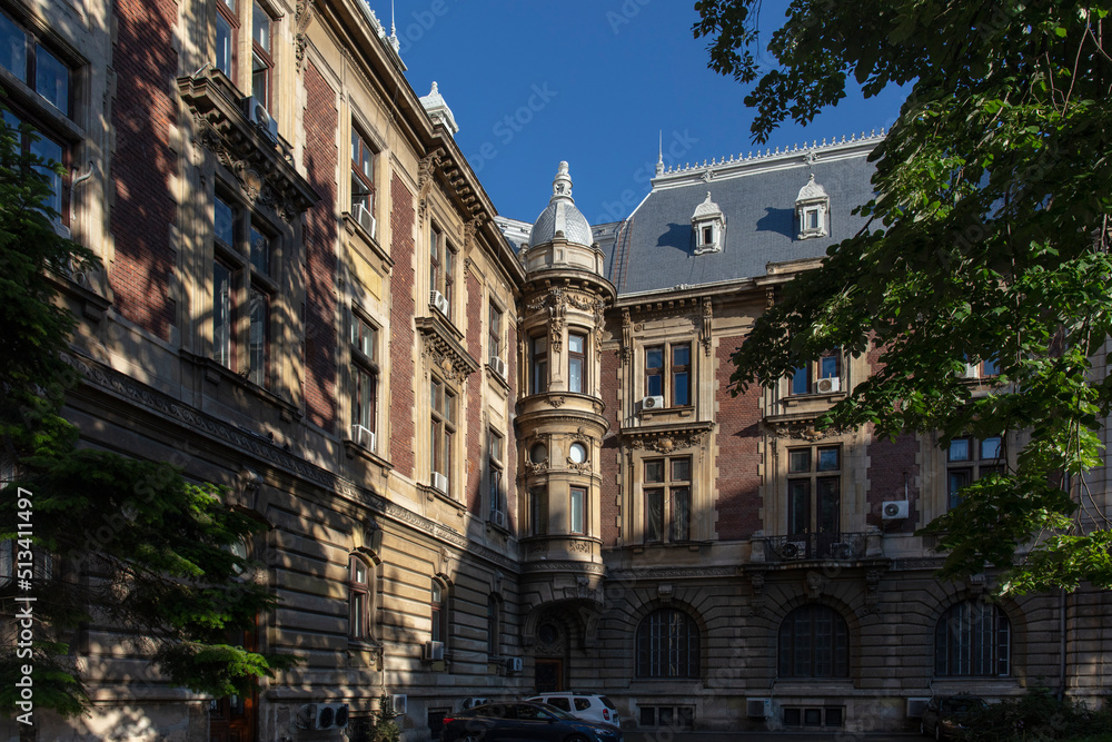 Historical building in Romania Bucharest