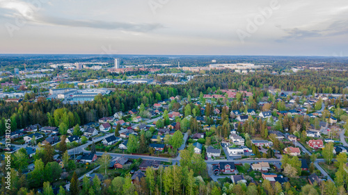 Canvas Print Drohnenbilder der Stadt Stockholm in Schweden.