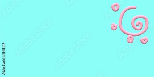 blue background template, 3d background.. 3d rendering, background with notes.background copy space area