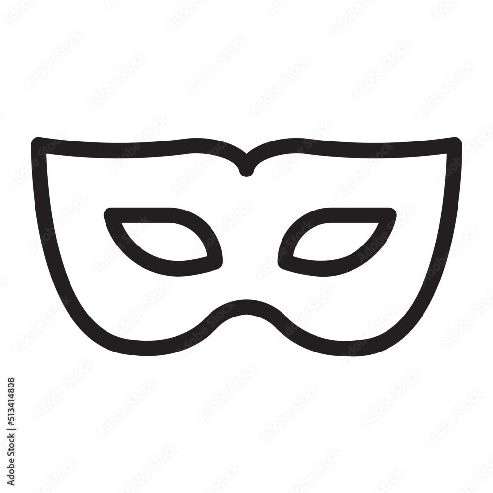 eye mask line icon eye mask line icon