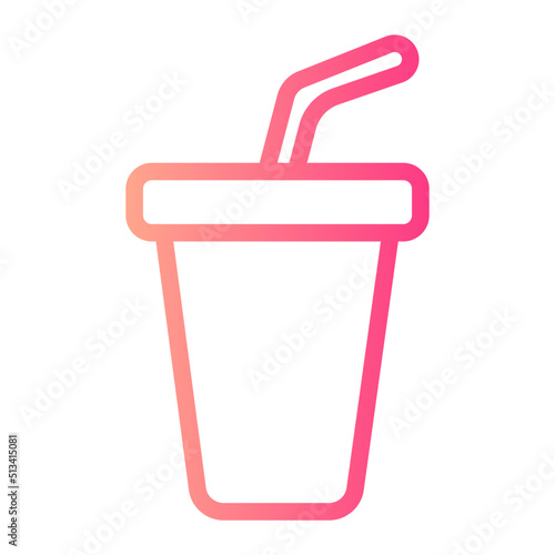 Soft drink gradient icon