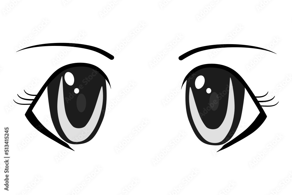 cute cartoon eyes Collection of cartoon eyes with a variety of emotions ...