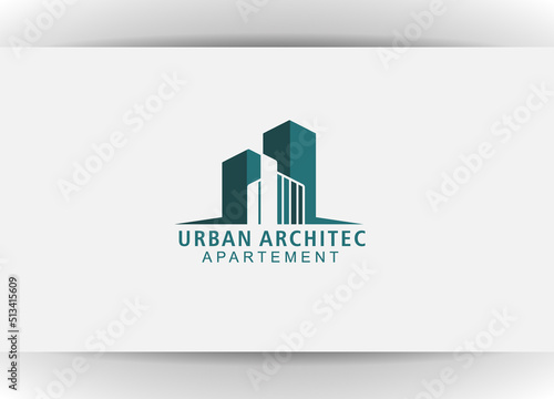 modern vector logo building Isolated in white background. vector of building and property logo template with creative icon. Real estate architecture design illustration for agency and company.