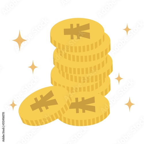 キラキラの金貨