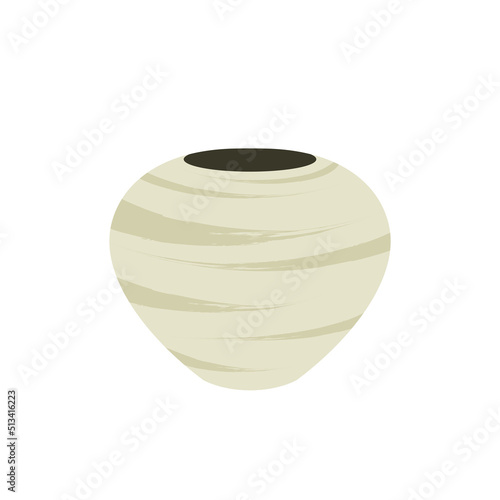 焼き物の花瓶のイラスト