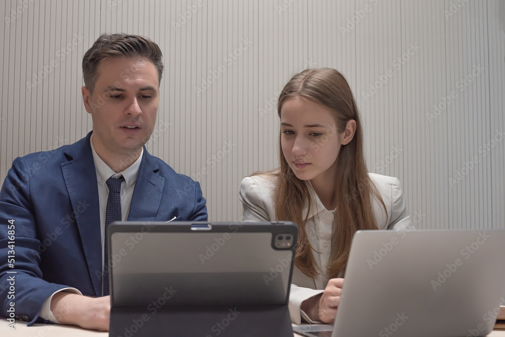 business people working and meeting in modern office business people working and meeting in modern office