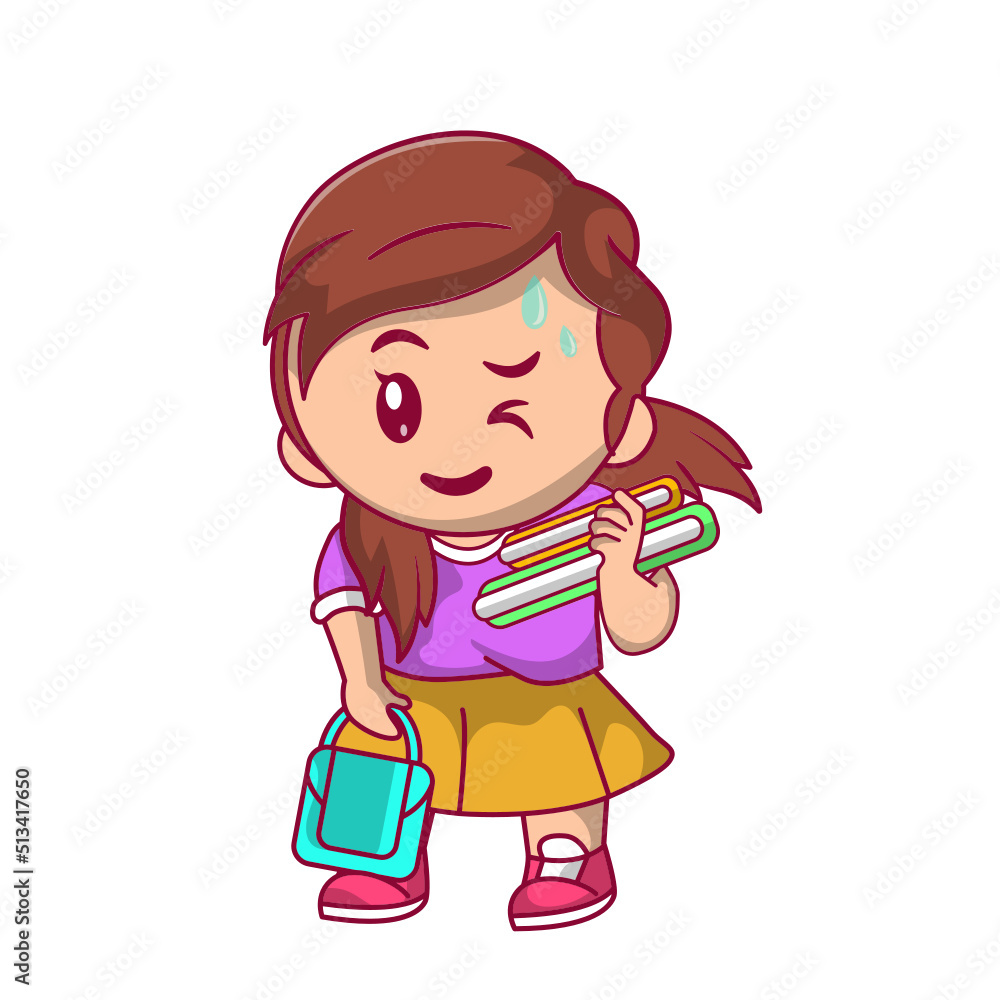Cute kid back to school clipart Cute kid back to school clipart