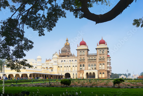 Mysore Palace is a historical palace and a royal residence at Mysore in the Indian State of Karnataka. It is now the second most visited tourist attraction in India, only after Taj Mahal. photo
