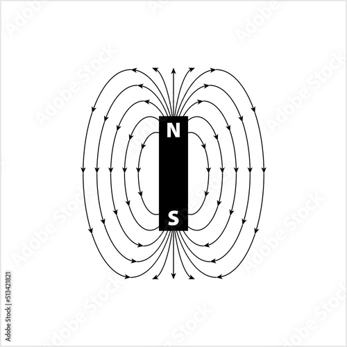 Magnetic Field Icon, Magnetic Influence Icon