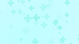 Abstract blue green colors cross pattern healthcare background.