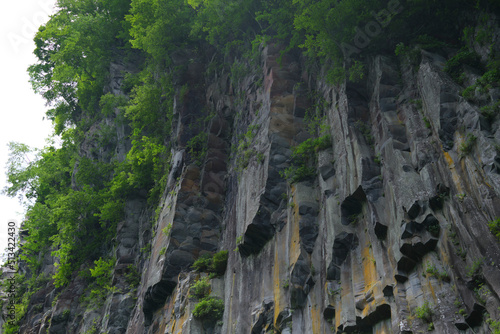 華厳の滝、岩肌 photo