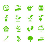 Simple Set of Plants Related Vector Line Icons. Contains such Icons as Leaf on Hand, Growing Conditions, Leafs and more. Editable Stroke. 48x48 Pixel Perfect