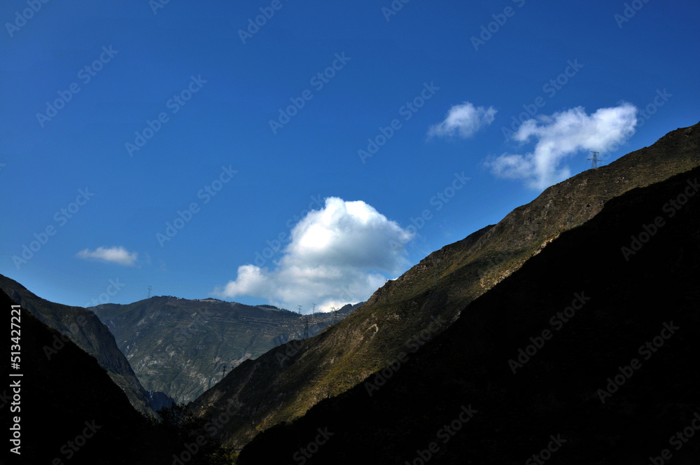 Obraz premium clouds over the mountains