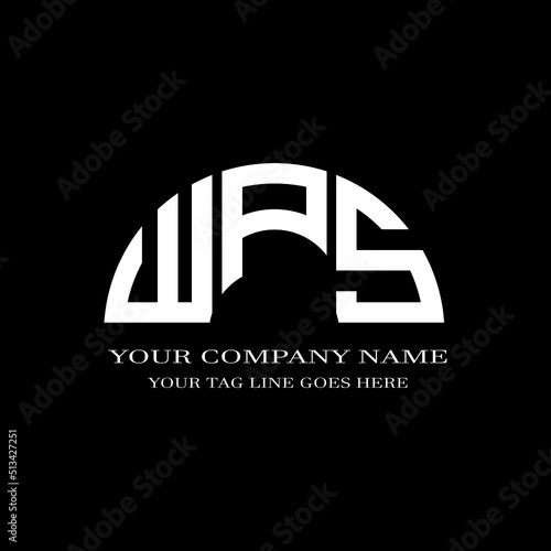WPS letter logo creative design with vector graphic photo
