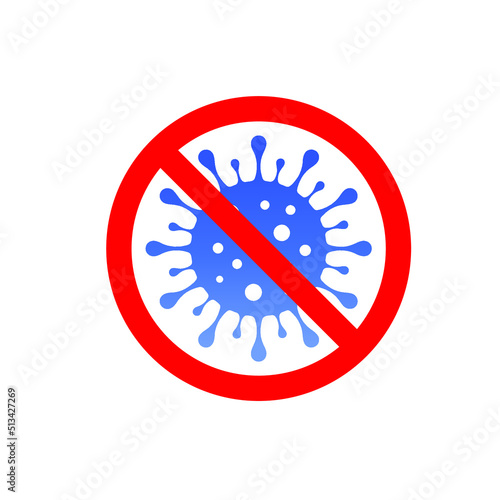 Antibacterial and antiviral defense. Germs and microbe icon. Vector illustration